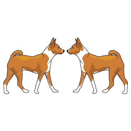 Signmission Basenji Dog Decal, Dog Lover Decor Vinyl Sticker D-18-Basenji